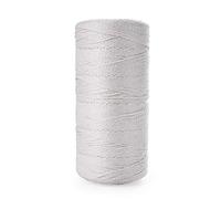 HellDoler Macrame Cuerda,1mm x 450m Hilo Macramé Cuerda de Macramé de Algodón Natural Cuerda Blanca Cuerda de Algodón Suave para Colgar en la pared Manualidades, Tejer, Proyectos Decorativos