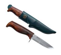 Helle - Cuchillo de hoja fija Speider de acero inoxidable con mango de madera de abedul