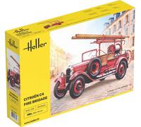 HELLER 80733 Citroën C4 de Bomberos 1/24: Modelo 183MM Detallado Camión Pompi