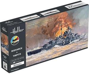 Heller - 1/400 Starter Kit Bismarck + Tirpitz Twinsethel55078