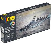 heller - 1/400 Starter Kit Victor Schoelcher Commandant Rivier (Importación USA)