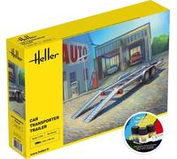 Heller 56774-1/24 Estárter Conjunto Coche Transporter Remolque - Nuevo