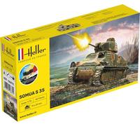 Heller 56875 Somua S 35 - Kit de modelo, color gris