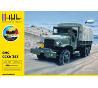 HELLER 57121 MAQUETA MILITAR KIT DE ARRANQUE CAMIÓN GMC CCKW 353 1/35