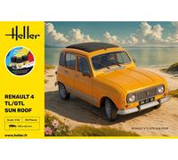 HELLER 58704 MAQUETA KIT DE ARRANQUE RENAULT 4 TL/GTL TECHO SOLAR 1/24