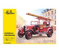 HELLER 80733 Citroën C4 de Bomberos 1/24: Modelo 183MM Detallado Camión Pompi
