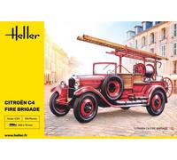 HELLER 80733 Citroën C4 de Bomberos 1/24: Modelo 183MM Detallado Camión Pompi