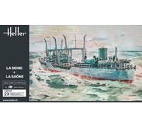 HELLER 85050 MAQUETA BARCO PETROLEROS REABASTECEDORES EL SENA Y EL SAONE TWINS