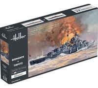 heller Bismarck + Tirpitz TWINSET - 1:400e