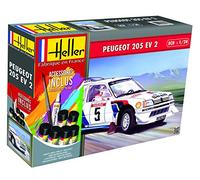 HELLER 56716 MAQUETA COCHE KIT DE ARRANQUE PEUGEOT 205 EV 2 1/24