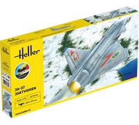 heller Maqueta Avión: Starter Kit: JA 37 Jaktviggen