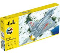 heller Maqueta Avión: Starter Kit: JA 37 Jaktviggen