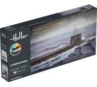 Heller Maqueta submarina: Colección Historica: Starter Kit: U-Boot S/M Redoutabl