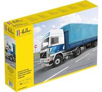 Heller 81703-1 :3 2 Volvo F12-20 Globetrotter & Twin-Axle Semi Remolque - Nuevo
