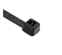Hellermann Tyton T18L0M4 - Abrazaderas de cable estándar, 20 cm de largo, resistencia a la tracción, PA66, color negro (Paquete de 1000)