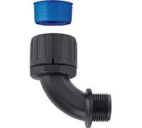 HellermannTyton 166-22808 HGL13-90-PG9-PA66/TPE-BK PG9 90° - Tornillo de conexión para manguera, color negro