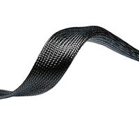 HellermannTyton 170-80531 HEGPL30-PET-BK - Manguera trenzada de poliéster de 18 a 55 mm, 50 m, color negro