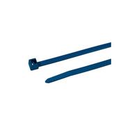 HellermannTyton, Bridas Detectables de contenido metalico 387x7.6 PA66MP Color azul, Bolsa 100 Pzas