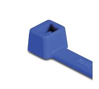 HellermannTyton, Bridas para cables de poliamida, 100x2.5 mm, color Azul, con Alta Resistencia Química y para Temperaturas de hasta +170ºC 100 Piezas