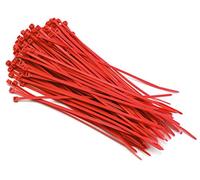HellermannTyton T50R2M4UL - Bridas para cables de 8 pulgadas, color rojo