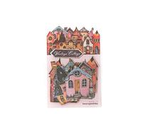 Hellery 15 Pegatinas Decorativas de Cartulina para álbumes de Recortes, Colección de Pegatinas Decorativas, Decoración para Diarios, Revistas, Arte DIY, Style C