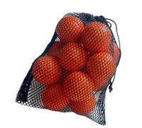 Hellery 15 Pelotas de Entrenamiento de Golf de 42 Mm, Accesorios para Principiantes con Bolsa de Cordón, Ligeras Y con Textura Realista, Naranja