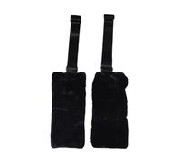 Hellery 2 Correas de Pilates para Accesorios de Equipos, Suaves, Flexibles Y de Felpa para Ejercicios en Casa, Negro