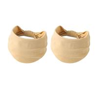 Hellery 2 Pieces Headband Athletic Hair Bands Elastic Bandanas Sweatband for Tennis Riding Basketball Mountaineering Cross Training, Caqui