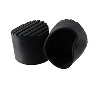 Hellery 2 Piezas Cubierta para Pies de Escalera Almohadilla Goma Adaptable Accesorio Absorbe Ruido Protector para Telescópicas Adecuado para Talleres, 6,4 cm