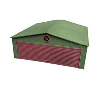 Hellery Accesorios para Hangares de Aeródromos - Maqueta de Parque de Aeronaves con Puerta - Alto Rendimiento - Multifuncional - Compatible con Escala 1:72, Verde