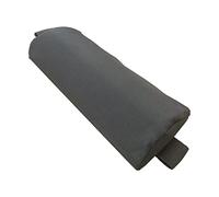 Hellery Almohada para Cabeza Cojín Reclinable Extraíble Accesorio para Silla Lounge con Esponja Jardín Patio Picnic, Gris Oscuro