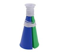 Hellery Animadora Bocina Manual Trompeta Portátil Polietileno Función Apta para Juegos Deportivos Apoyo Escolar Celebraciones Futboleras Aficionados, Azul, Verde, 180mm 80mm 42mm