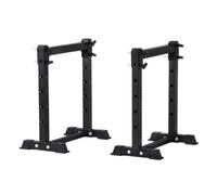 Hellery Barra de para Halterofilia Soporte Soporte de Sentadillas Soporte de Barra Soporte Banca Metal Resistente Ajustable con Base Estable Adecuada para Entrenamiento en Casa Gimnasio Comercial