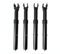 Hellery Barra de Soporte Able Varilla Telescópica Poste Elevable Pata de Mesa Metal Sólido con ación Segura para Elevador de Mesa en Camping Vehículo Gestión de Equipo y Tareas Cotidianas, Negro