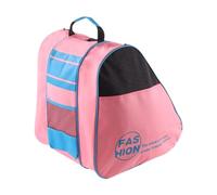Hellery Bolsa para Patines, Bolsa de Transporte Portátil para Patines con Gran Capacidad, Bolsa para Patines de Hielo para Adultos Y Niños, Patinaje Artístico, Rosa