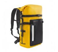 Hellery Bolsa Seca Impermeable Resistente a Desgarros Mochila de Natación Impermeable Correa Ajustable Equipo Al Aire Libre para Esnórquel, Amarillo, Amarillo Y Negro
