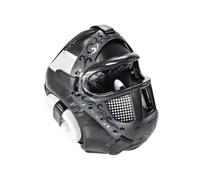 Hellery Cabezal con Rejilla Seguro Casco con Visor ble Casco Boxeo Más para Principians, Sparring, Negro, M