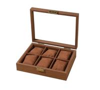 Hellery Caja Relojes con Cojines Inriores | Práctico, Caja Relojes con, Acolchado, para Cómoda, Estilo 6 Ranuras A