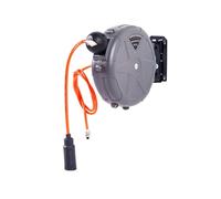 Hellery Carrete Retráctil Automático para de Aire con Soporte Giratorio de Diseño Autoretirable Material PU y PP Adecuado para