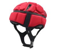 Hellery Casco EVA con Correa Ajustable Ligero Casco Protector Acolchado Antigolpes Forro Sudor para Ciclismo, Rojo, L57-62cm