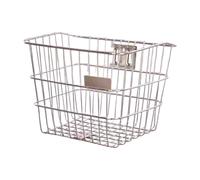 Hellery Cesta para Bicicleta, Cesta Metálica de Almacenamiento, Práctica Cesta Plegable para Bicicletas, Cesta Delantera para Bicicleta, Cesta para Manillar P, C