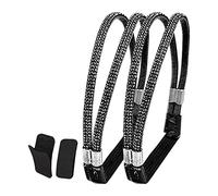 Hellery Cordones Elásticos Desmontables, Repuesto para Cordones de Zapatos de Mujer, Ajustables, Antideslizantes para Zapatos Sueltos, con Correa de Tobillo C, diamantes de imitación de plata