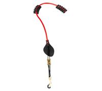 Hellery Correa para El Cuello de Saxofón, Arnés de Hombro Acolchado Universal, Soporte de Metal Ajustable, Banda para El Cuello Cómoda, Gancho Seguro, Adecuad, Rojo