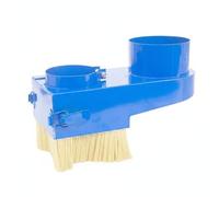 Hellery Cubierta de Polvo para Husillo CNC Cepillo Protector Escobilla Soporte de Extracción de Polvo Cepillo de Nylon Grueso con Instalación Giratoria , 105MM , Hierro Azul Push-pull