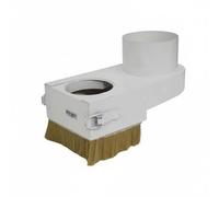 Hellery Cubierta de Polvo para Husillo CNC Cepillo Protector Escobilla Soporte de Extracción de Polvo Cepillo de Nylon Grueso con Instalación Giratoria , 125MM , Hierro Blanco Push-pull