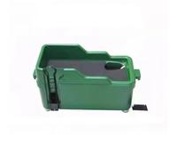 Hellery Dispensador de Pelotas de Golf Semiautomático Alimentador Suministrador Pedal Tolva Rectangular Pista de Eyección Estable Piso Plástico y Goma, Gris
