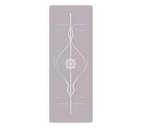Hellery Esterilla Esterilla para Pilates Caucho Antislizante Esterilla Esterilla para Pilates con Superficie Poliuretano Amortiguadora Colchoneta, Gris Púrpura