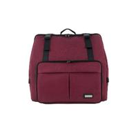Hellery Funda para Acordeón Bolsa Estuche Mochila Maletín con Acolchado Antigolpes y Asa Cómoda Material Oxford Resistente con Bordes Reforzados Bolsillo para, Array, Rojo Haitang