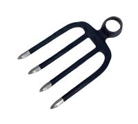 Hellery Horquilla de Jardín con Cabeza Robusta de Multifunción para Cultivar Remover Malezas y Preparar Diseño de Dientes de Acero al, 4 Dientes
