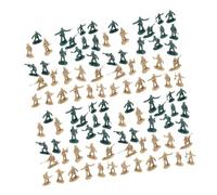 Hellery Kit de 100 Modelos de Soldados a Escala 1:72, Figuras en Miniatura, colección de Obras de Arte para Caja de Arena, Figuras de Mini Soldados para